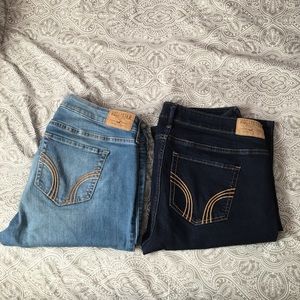 *SOLD* Dark & Light wash Hollister Jeans